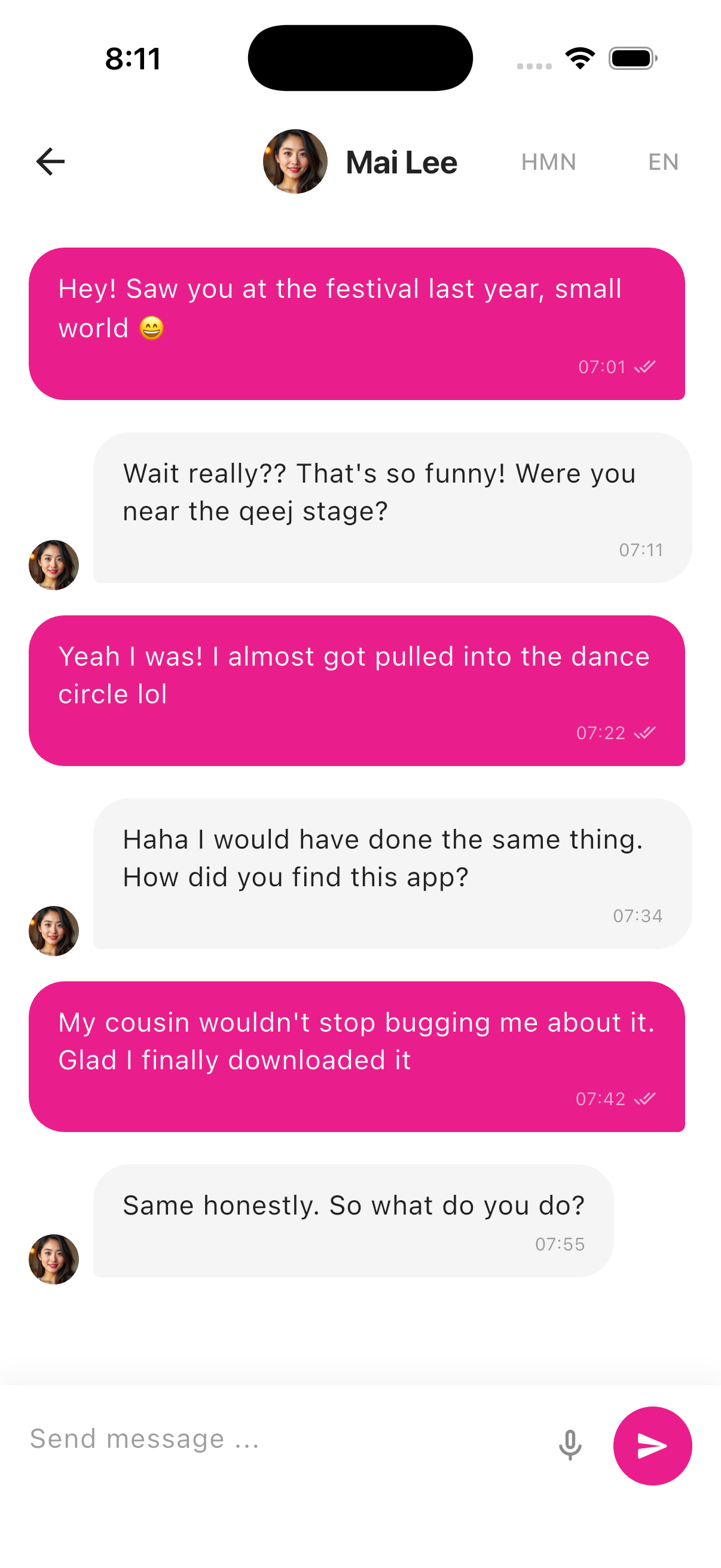 Chat in English