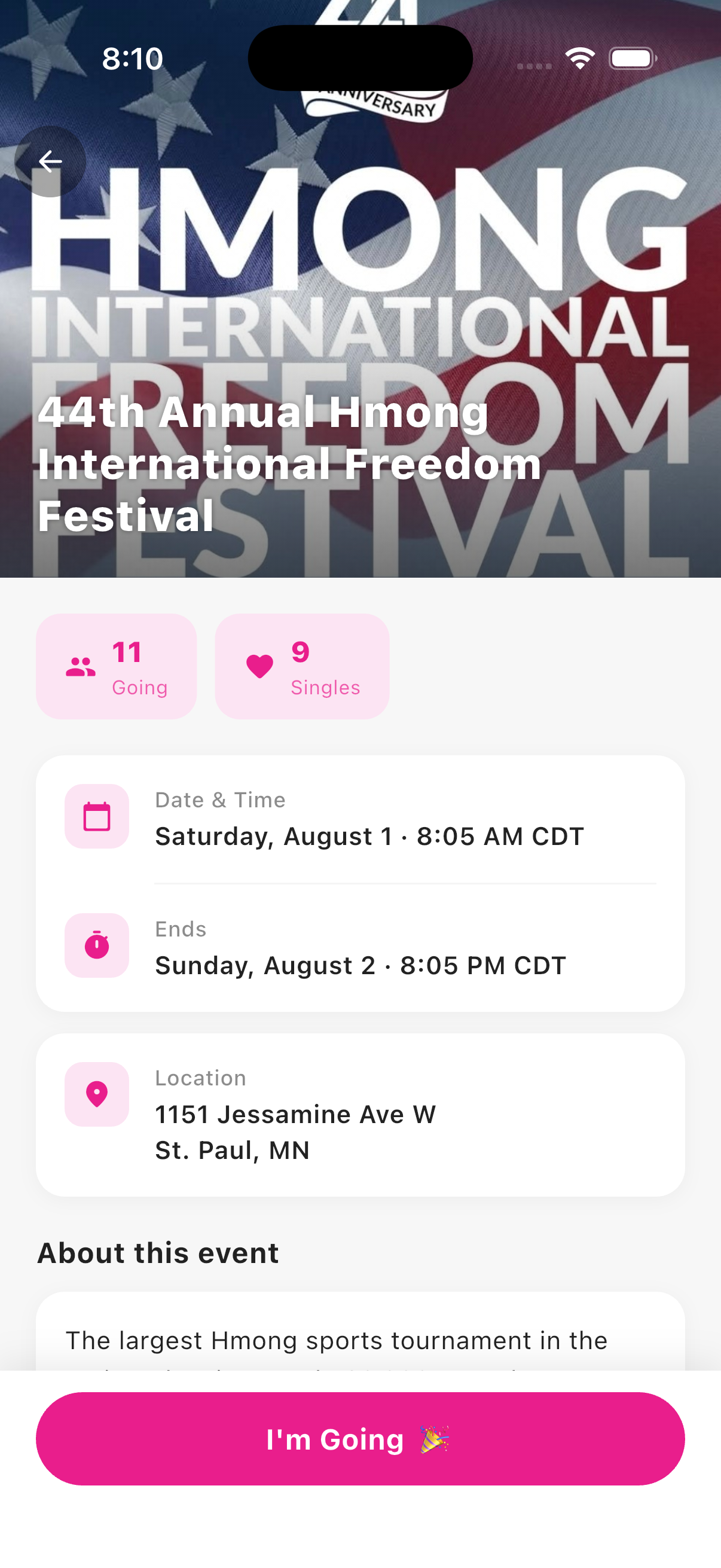 Event detail