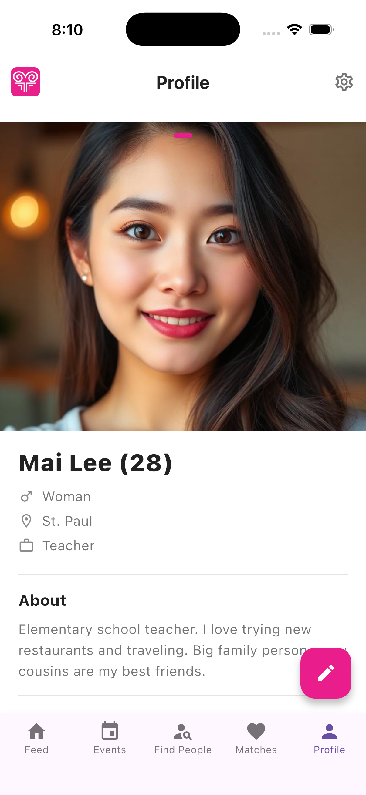 User profile